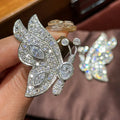 High Quality Butterfly Zircon Bridal Earrings CZ Zirconia Wedding Earring For Women Bride Accessories Party Dinner Dress Jewelry