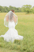 One Layer Wedding Veil - New Style Lace Appliques Elbow Fingertip Floor Chapel Cathedral Length Bridal Veil