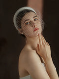 Bridal Hair Jewelry Imitation Pearl Headband Headpiece Lace Hairband For Brides Dinner Party Women Headwear Wedding Accessories