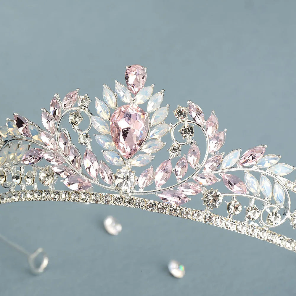 Princess Crowns For Women Girl Rhinestone Queen Bridal Tiara Crown For Wedding Bride Headdress Party Prom Hair Jewelry Diadem