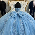 Customize Glittering Quinceanera Dresses Big Bow Vestidos De 15 Anos Luxury Lace Birthday Princess Party Vestidos de quinceañera