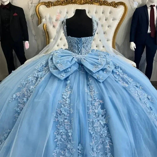 Customize Glittering Quinceanera Dresses Big Bow Vestidos De 15 Anos Luxury Lace Birthday Princess Party Vestidos de quinceañera