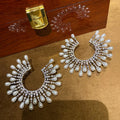 High Quality Zircon Bridal Earrings Big Pearl Zirconia Wedding Earring For Brides Accessories Women Evening Party Dress Jewelry