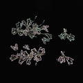 Wedding Hair Accessories Crystal Hair Pin Clip Butterfly Head Piece For Brides Women Girl Party Prom Hairpin Bridal Jewelry