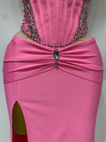 Women Sexy Backless Bodycon Sleeveless Bandage Dress Elegant Prom Gown Club Evening Party Luxury Birthday Wedding Guest Dresses