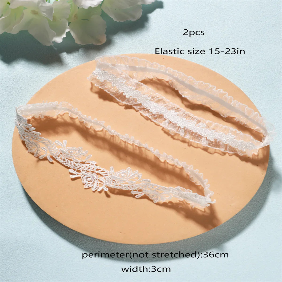 White Flower Bridal Garter Lace Leg Ring Sexy Garters Women Party Thigh Rings Bridal Accessories Bride Jewelry