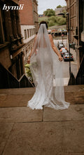 Chapel Length Pearl Veil 1 Layer Bridal Veil