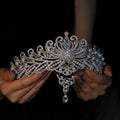 Wedding Hair Accessories Princess Queen Tiaras and Crowns Pearl Rhinestones Headpiece For Brides Women Headbands Bridal Jewelry a