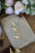 Wedding Accessories Gold Color Hair Pin Clip Rhinestones Crystal Head Piece For Bride Bridesmaids Hairpin Bridal Jewelry