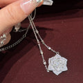 Rose Flower AAA Zircon Bridal Earrings Cubic Zirconia Wedding Earring For Brides Accessories Women Dinner Party Dress Jewelry necklace