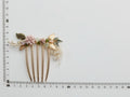 Vintage Gold Color Hair Comb Pin Flower Leaf Hairpin For Brides Bridesmaids Headpieces Wedding Accessories Bridal Hair Jewelry b