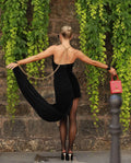2024 Summer Women Sexy Off the Shoulder Backless Draped Bodycon Mini Dress Velvet Celebrity Red Carpet Evening Party Dress