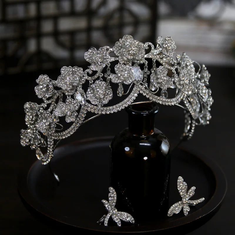 Wedding Hair Crowns For Bride Hair Accessories Princess Queen Bridal Tiara Crown For Pageant Women Party Prom Wedding Headdress