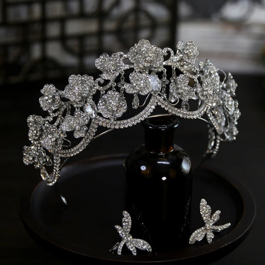 Wedding Hair Crowns For Bride Hair Accessories Princess Queen Bridal Tiara Crown For Pageant Women Party Prom Wedding Headdress