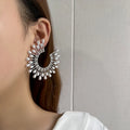 High Quality Zircon Bridal Earrings Big Pearl Zirconia Wedding Earring For Brides Accessories Women Evening Party Dress Jewelry