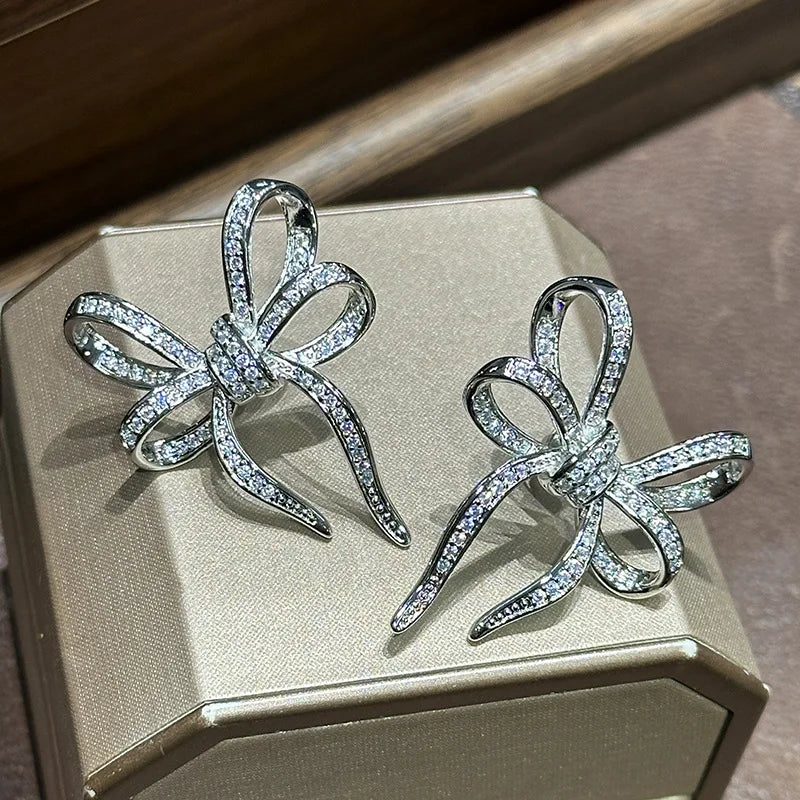 High Quality CZ AAA Zircon Bridal Earrings Cubic Zirconia Wedding Earring For Brides Accessories Women Birthday Gifts Jewelry