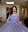 Graceful Lilac Quinceanera Dresses 2025 With 3D Flowers Ball Gown Beaded Sweet 16 Dress Birthday Vestio De 15 Anos Customized