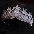 Wedding Hair Accessories Pageant Prom Tiara Crows Rhinestones Crystal Diadem Women Bride Princess Queen Headband Bridal Jewelry a