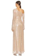 New Shinning Sequins Women Long Sleeve Off the Shoulder Bodycon Long Maxi Dress Fashion Celebrate Birthday Party Outfit