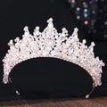 Princess Queen Crowns For Wedding Bride Headdress Crystal Bridal Tiara Crown For Pageant Women Diadem Wedding Hair Accessories as picture 4