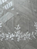 Lace Bridal Cape Veil in White Off-white Ivory Cathedral Wedding Veil