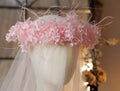 Wedding Hair Accessories Flower Headband Hairband Pink Ivory Headpiece Bride Bridesmaids Women Headwear Headdress Bridal Jewelry