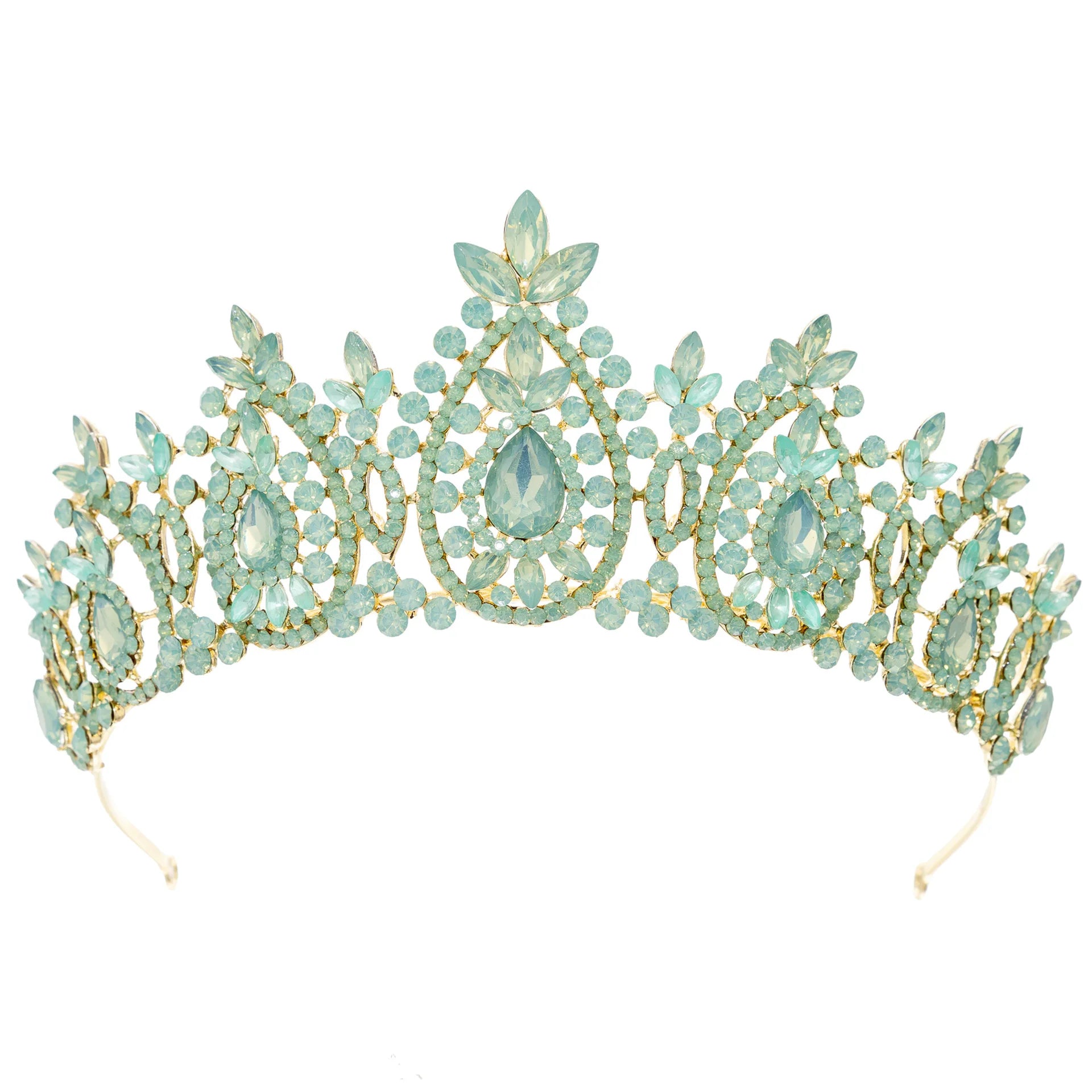 Baroque Crystal Crowns For Women Princess Queen Bridal Tiara Crown For Wedding Headdress Party Prom Bride Hair Jewelry Headpiece