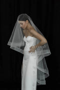 2 Layer Blusher Veil with Horsehair Trim