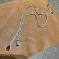 Vintage AAA Zircon Bridal Earrings Red CZ Zirconia Wedding Earring For Brides Women Accessories Dinner Party Dress Jewelry b
