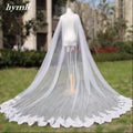 Cathedral Length Wedding Accessories Cape Veil Bridal Cloak Lace Shoulder Cape Veil