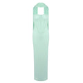 Elegant Strapless Scarf Tight Long Dress For Women'S Sexy Backless Sleeveless Vestidos Celebrity Evening Party Gowns Mint