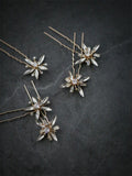 Wedding Accessories Crystal Rhinestones Hair Pins Clips Gold Color Head Pieces For Brides Bridesmaids Hairpins Bridal Jewelry
