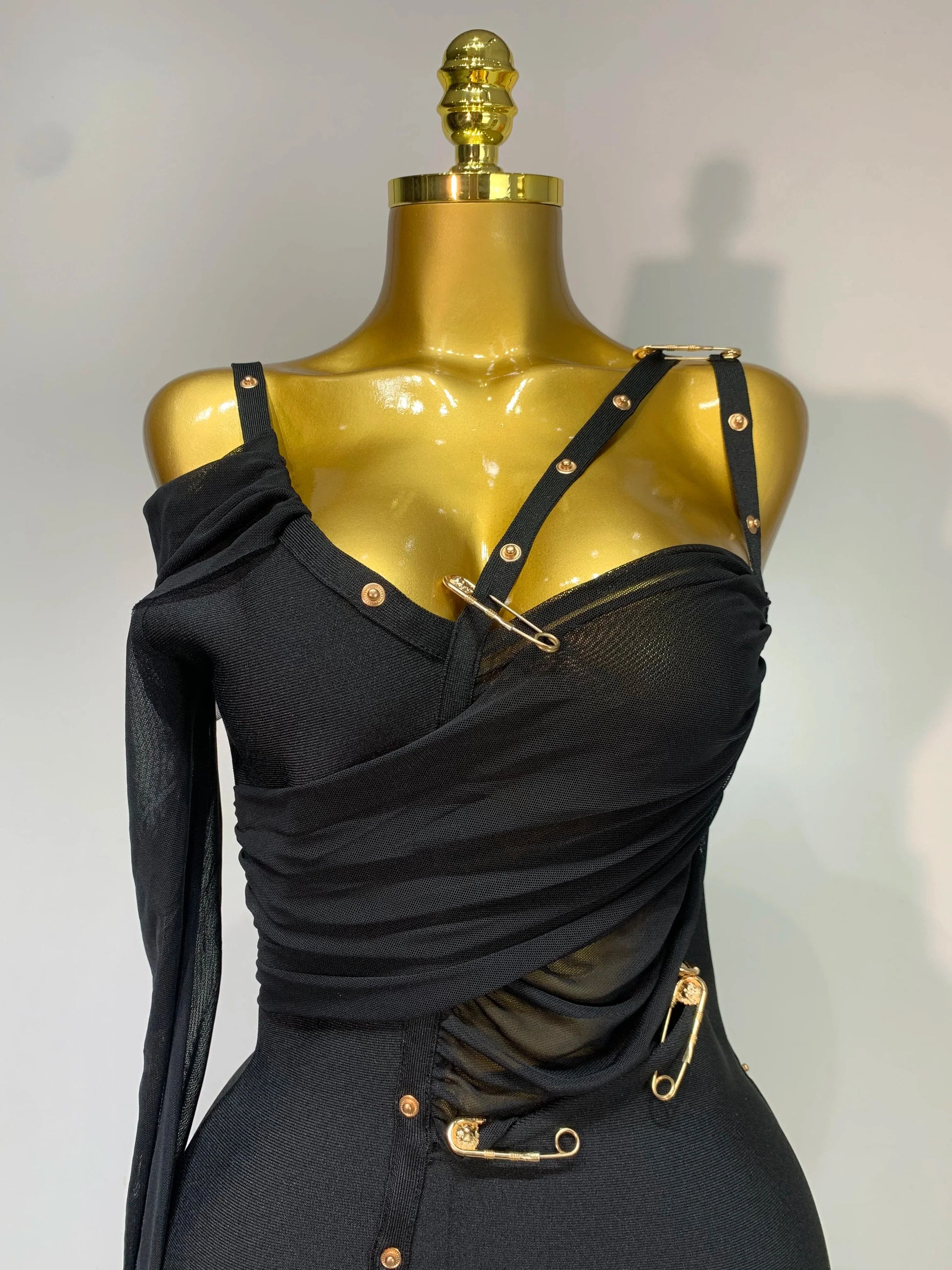 High Quality One Shoulder Long Sleeve Bodycon Bandage Dress Cocktail Evening Party Luxury Birthday Dress Celebrity Prom Gown