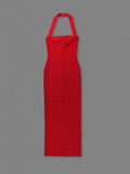 2024 Sexy Women Maxi Dress Fashion Slips Sleeveless Bodycon Off Back Long Bandage Dress Celebrity Cocktail Evening Party Vestido