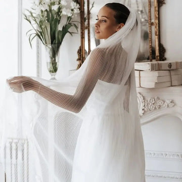 150cm Bridal Veil White Wedding Veils For Brides Evening Dinner Party Dress Women Girl Gifts Hair Accessories Jewelry a