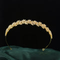 Zirconia Tiara Crown Gold Silver Color Headbands Brides Birthday Gift Zircon Headpieces Wedding Hair Accessories Bridal Jewelry