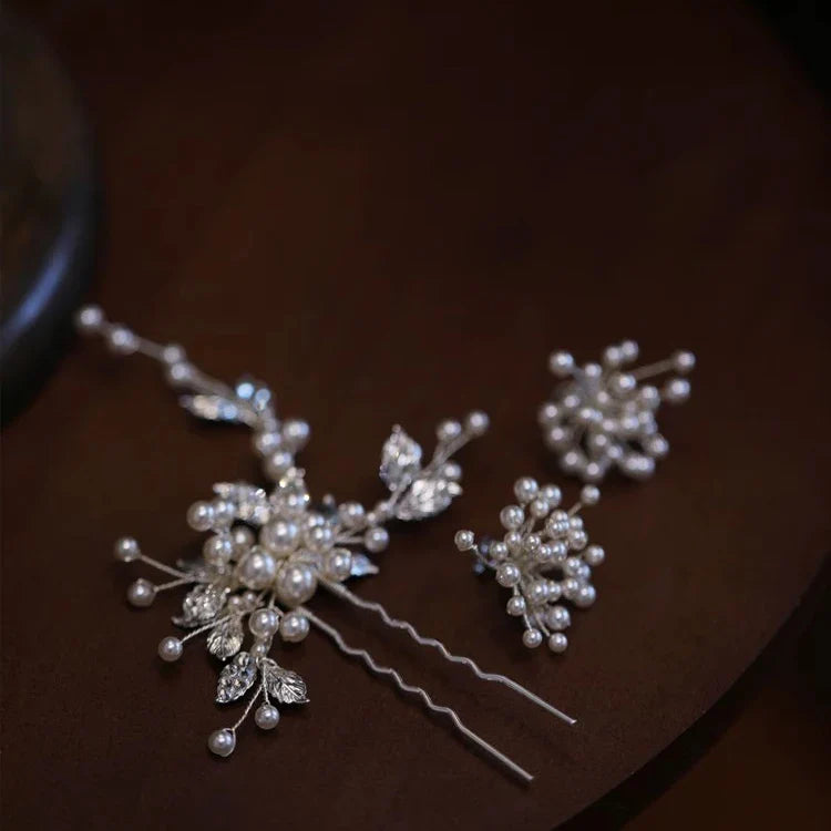Wedding Accessories Pearl Crystal Hair Pin Clip Vintage Gold Silver Color Head Pieces Bridesmaids Brides Hairpins Bridal Jewelry