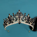 Baroque Crowns And Tiaras For Women Crystal Queen Princess Bridal Crown For Wedding Hair Accessories Party Prom Hair Jewelry Imitation Rhodium Plated