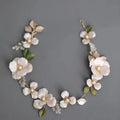 Wedding Hair Accessories Leaf Pearl Headband Gold Color Baroque Vintage Hairband For Bride Women Headpieces Crown Bridal Jewelry f