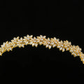 Zirconia Tiara Crown Gold Silver Color Headbands Brides Birthday Gift Zircon Headpieces Wedding Hair Accessories Bridal Jewelry