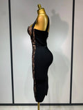 Sexy Black Lace Bodycon Bandage Dress Arrivals Women Luxury Vintage Elegant Evening Party Dress Birthday Club Vestido