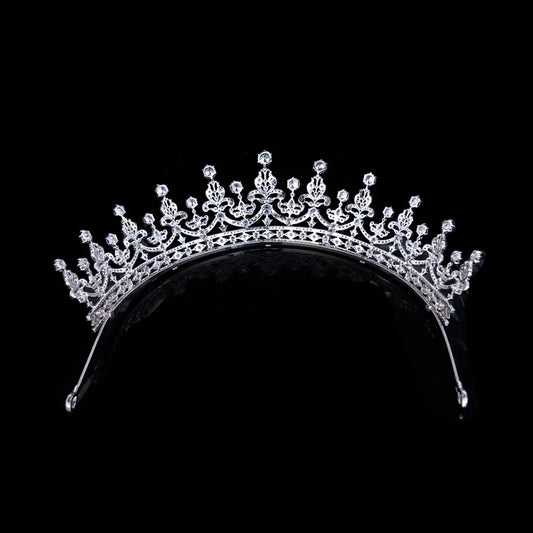 Bridal Hair Jewelry Cubic Zirconia Tiaras and Crowns Diadem For Brides Princess Queen Headpiece Headband Wedding Accessories