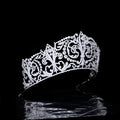 Wedding Hair Accessories Princess Queen Zircon Tiaras and Crowns Cubic Zirconia Headband Brides Big Large Diadem Bridal Jewelry
