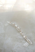 Bridal Jewelry Pearl Crystal Hair Comb Pin Clip Long Headpiece Headband For Brides Bridesmaids Leaf Hairpins Wedding Accessories b