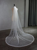 White Bridal Veil Long Lace Wedding Veils For Brides Evening Dinner Party Dress Women Girl Gifts Hair Accessories Jewelry