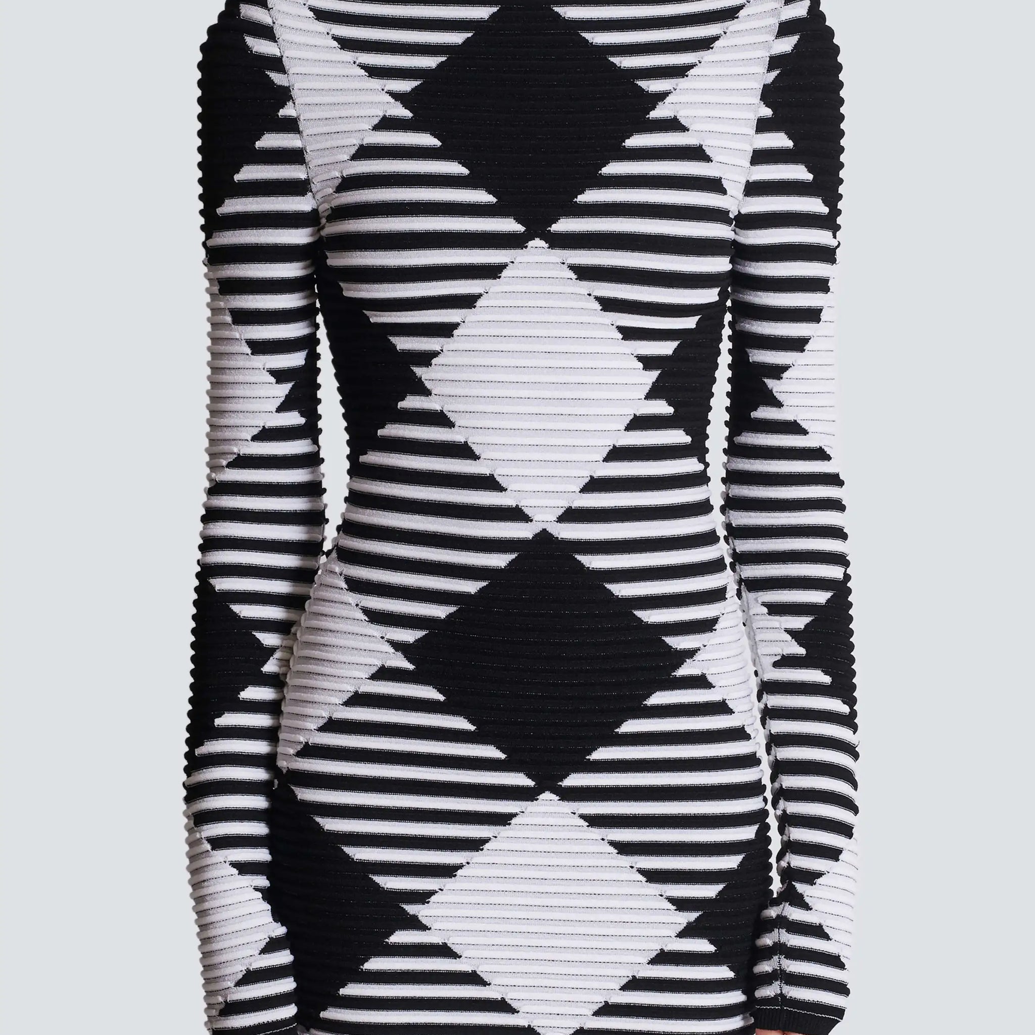 Spring Women Long Sleeve Plaid Bodycon Mini Bandage Dress Fashion Celebrate Evening Party Outfit Vestido black