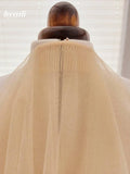2 Tier Bridal Veil Cut Edge Champagne Wedding Veil