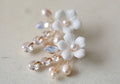 Gold Color Headband Freshwater Pearl Headpiece For Brides Porcelain Flower Hairband Wedding Accessories Bridal Hair Jewelry gold color 1