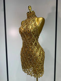 Women Sexy Stage Shining Rhinestone Sequins Dress Evening Prom Luxury Birthday Dress Transparent Performance Singer Club Dress