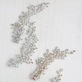 Bridal Jewelry Crystal Rhinestones Opal Hair Clips Pins Pearls Hairpins Brides Bridesmaids Head Pieces Women Wedding Accessories